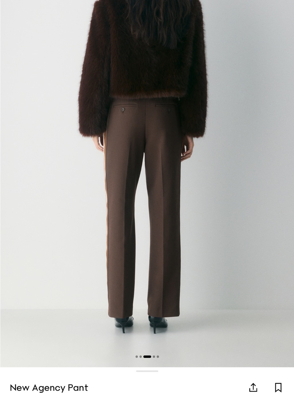 Aritzia New Agency Brown Pants - Picture 5 of 8